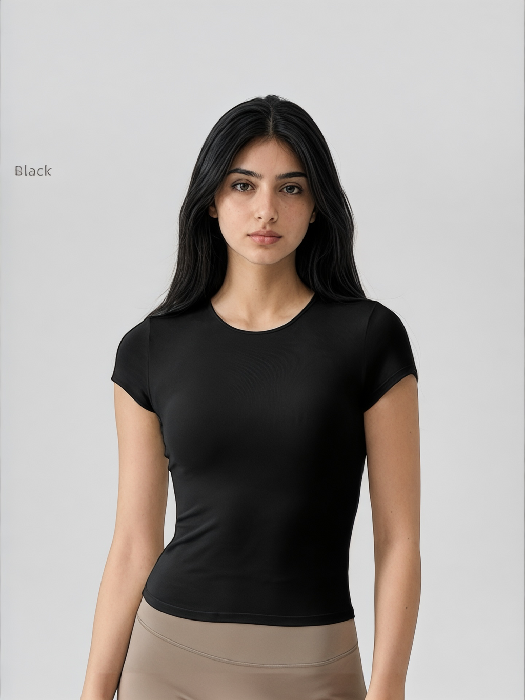 Slim Fit Stretch T-Shirt (Black)