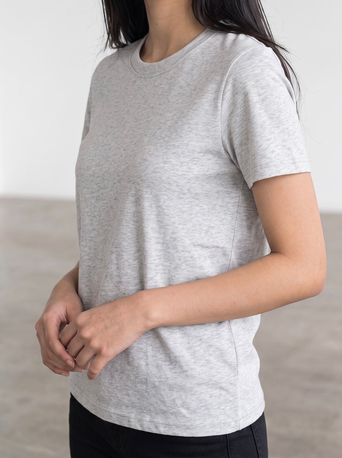 Regular Fit Cotton T-Shirt (Grey)