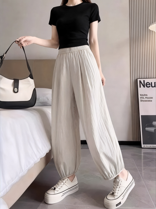 Balloon Pants (Oatmeal grey)