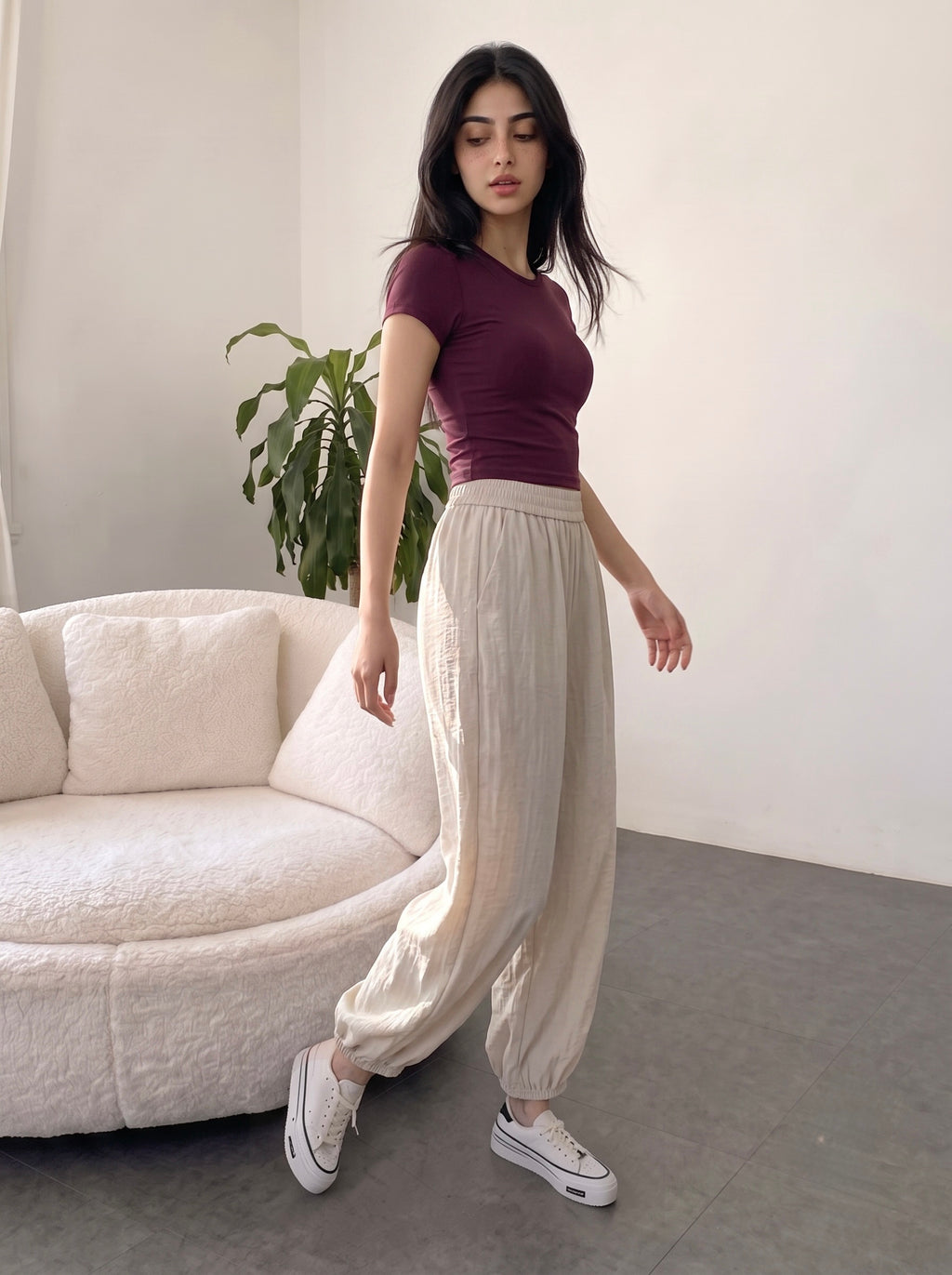 Balloon Pants (Oatmeal)