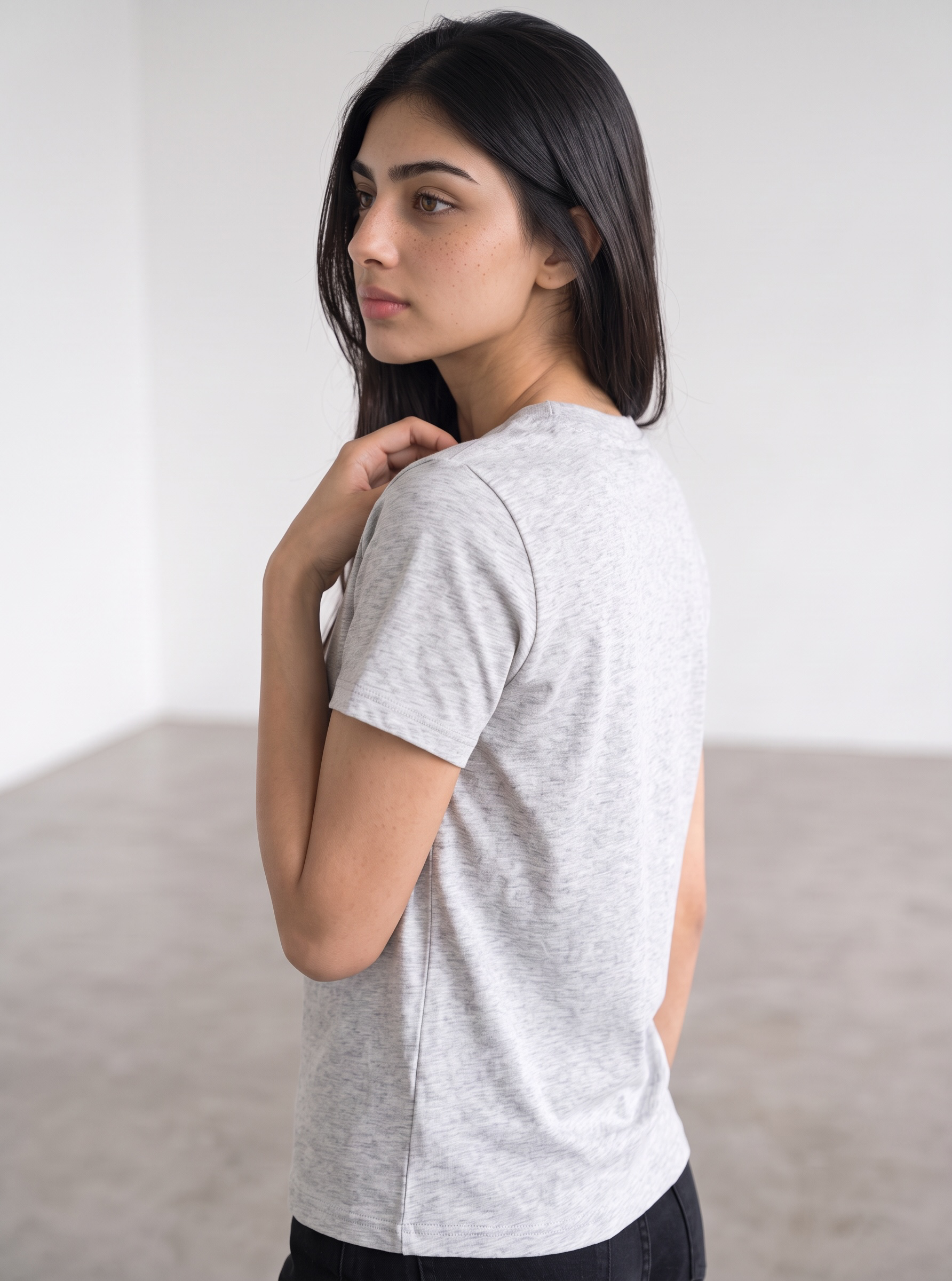 Regular Fit Cotton T-Shirt (Grey)